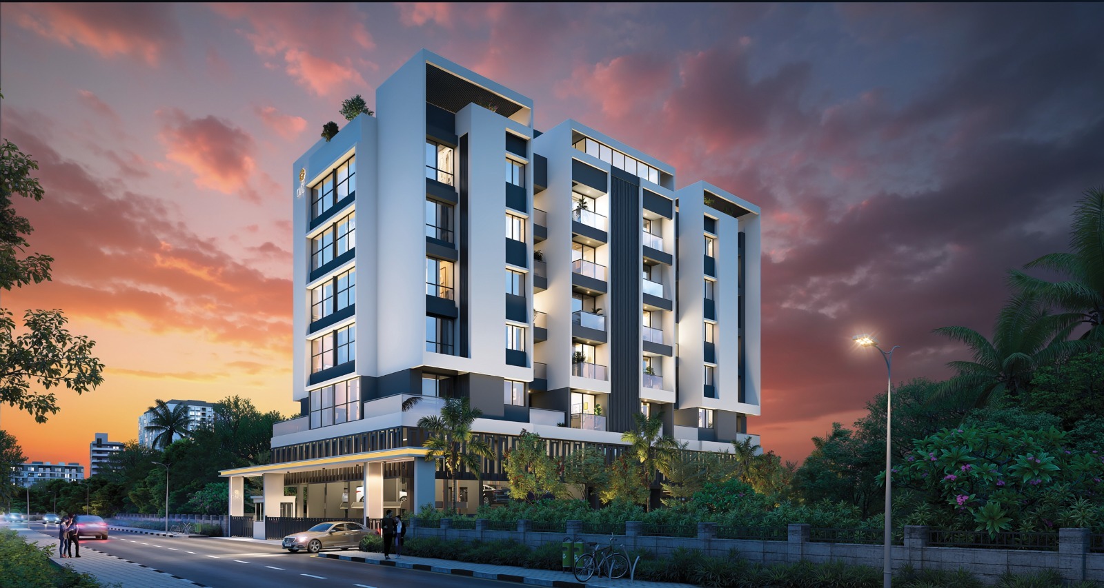 Five Oaks Contemporary Architecture Elevation